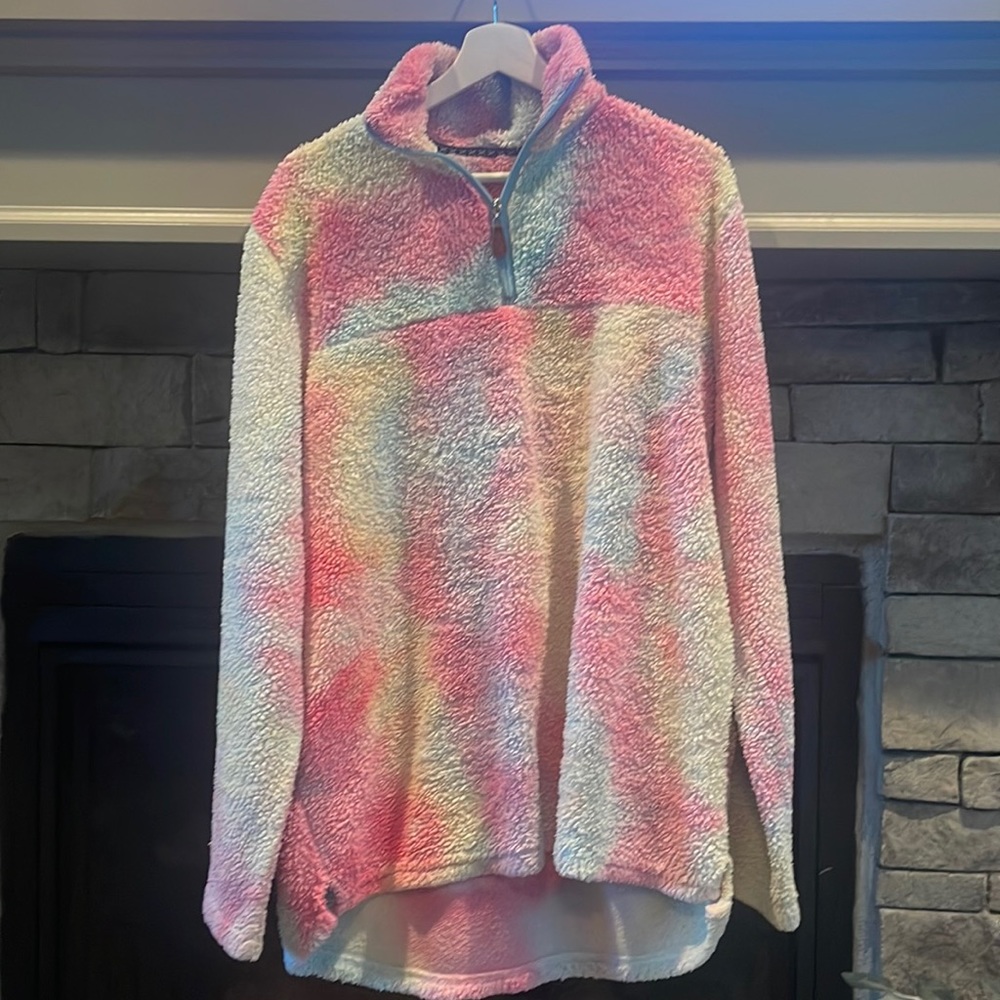 Boutique Sherpa Tie Dye Sweater